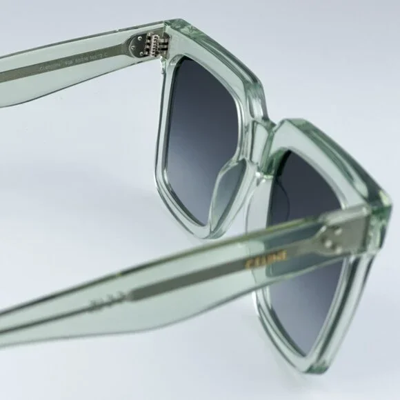 NEW Celine CL4055IN 93B Transparent Green Gradient Square Oversized Sunglasses Celine CL4055IN 93B BRAND NEW Sunglasses Transparent Green  main image 4